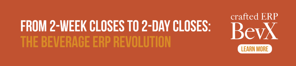 A graphic about how Beverage ERP can help achieve faster month-end closes with labor efficiency ROI